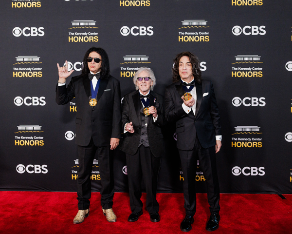 KISS arrives at the Kennedy Center Honors on December 7, 2025 