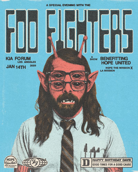 Foo fighters to perform at Kia Theatre in Los Angeles California in January 2026
