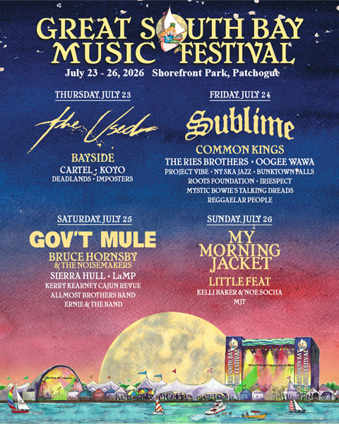 Great South Bay Music Festival in July 2026 in South Bay New York