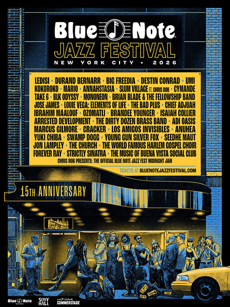 Blue note jazz festival kicks off June 1 through out New York City