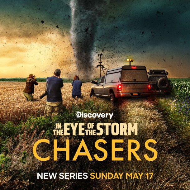IN the eye of the storm chaser on Discover debuting in may 2026