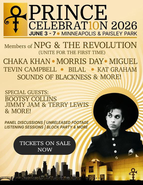 Prince celebration in Minneapolis in June 2026