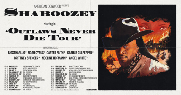 Shaboozey announces Outlaws Never die tour