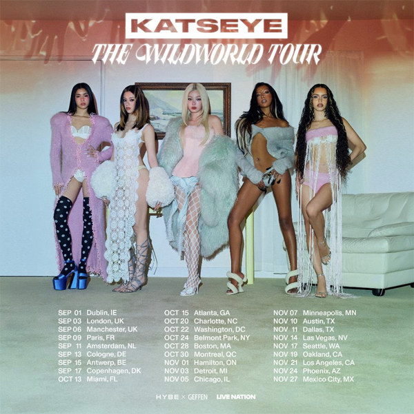 KATSEYE announces 2026 ‘WILDWORLD’ arena tour across North America, Europe