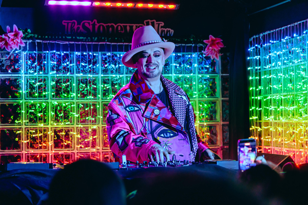 Boy George made a surprise appearance at the Stonewall Inn on Friday night