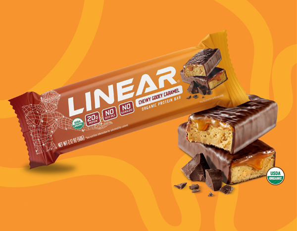 Linear protein bars earn official USDA organic certification for entire product lineup