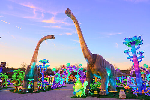 LuminoCity Dino Safari Returns to Freehold Raceway Mall in the 4th of July Week, Running through August 16, 2026 in Freehold NJ