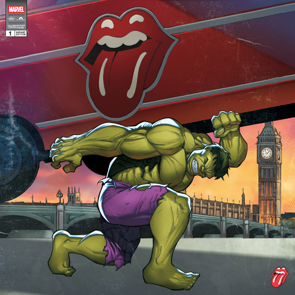 Rolling Stones and marvel The Hulk  vinyl variant 