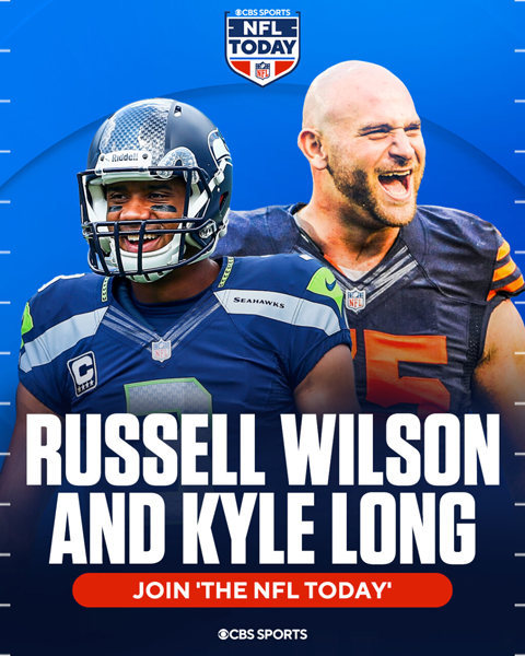 Russell Wilson and Kyle Long join CBS Sports pregame show The NFL Today