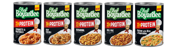 Chef Boyardee high protein pasta meals
