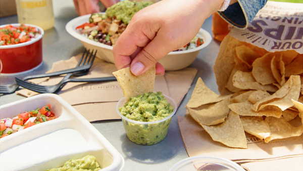 Chipotle free chips and dip on national avocado day