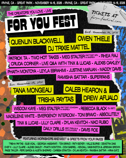 For you fest in Irvine California in November 2026