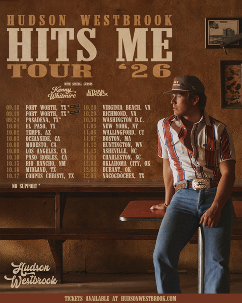 Hudson Westbrook announces 2026 fall tour