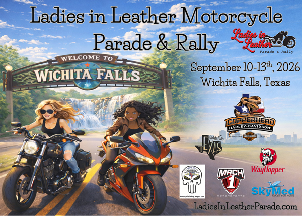 All female motorcycle parade bringing stunt shows and live music to Texas this September
