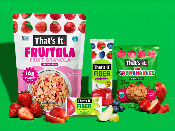 That's It fiber based snacks