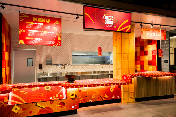 Cheez-It is teaming up with dining phenomenon Chain to debut the Cheez-It Court, a custom-branded nostalgic food court experience.