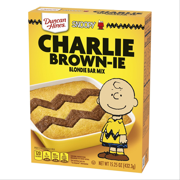 Charlie Brown peanuts and Dunkin heins cake mix