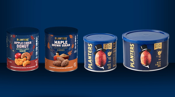 Planters apple cider donuts and maple peanuts