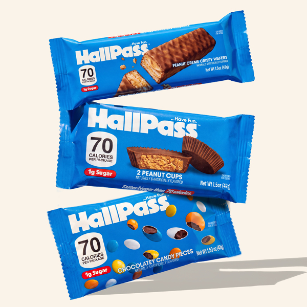 HallPass launches low calorie candy lineup nationwide at Walmart