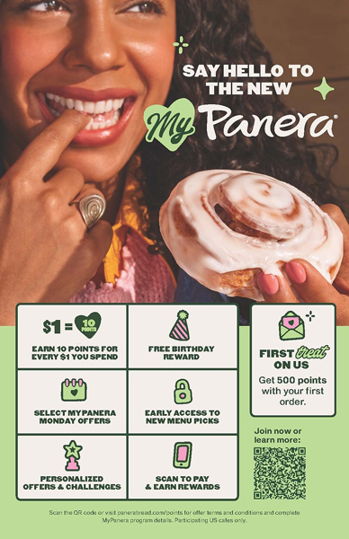 My panera rewards points