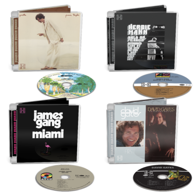 Rhino Quadio releases 1970s albums by Herbie Mann, David Gates, James Gang and James Taylor