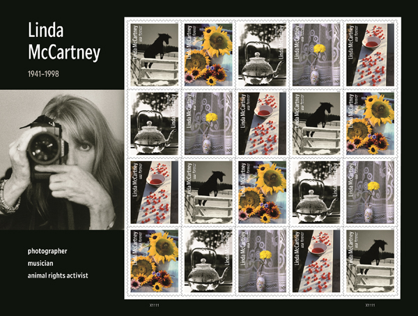 Postal Service to honor photographer and activist Linda McCartney.
