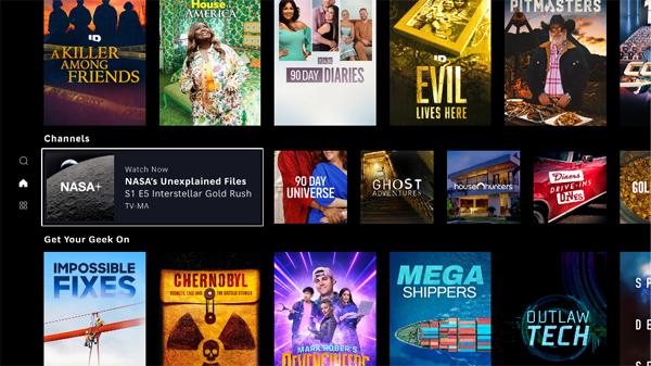 discovery+ adds live NASA+ streams and curated show channels for subscribers