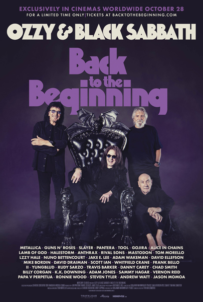 Ozzy Osborne and Black Sabbath back to the beginning movie