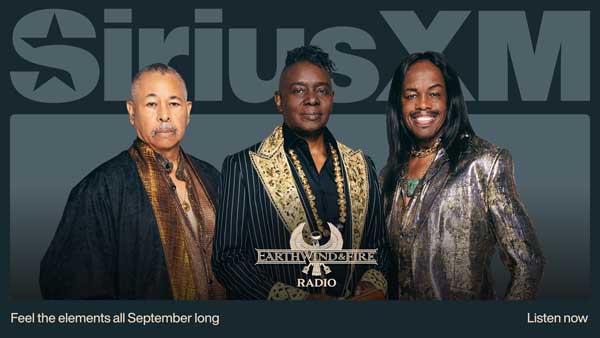 Earth wind and fire channel on SiriusXM in september