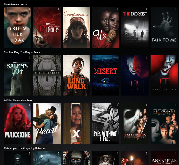 HBO Max horror collection