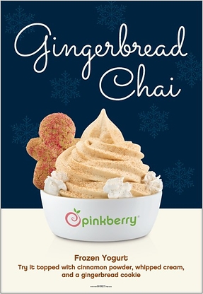 Gingerbread chai at pinkberry