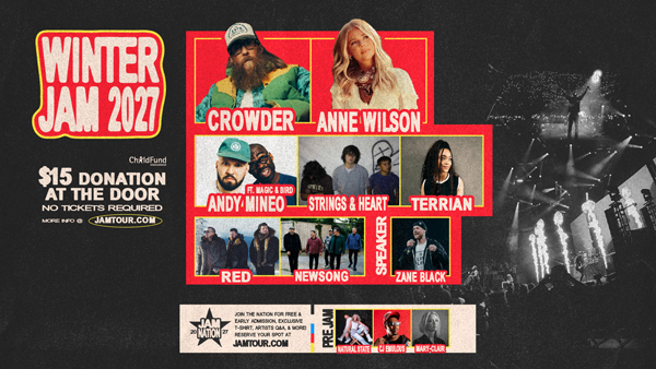 Winter Jam 2027 tour announces artist lineup and 34-city arena schedule